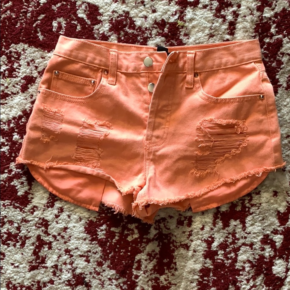 High rise shorts